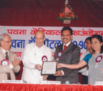 The certificate was presented at the hands of Dr. K. H. Sancheti the Founder of Sancheti Institute Pune.